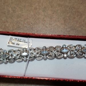 Sterling silver cubic zirconia bracelet